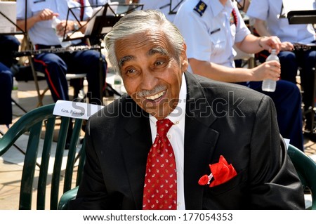 New York, NY - May 28, 2012:  The Honourable U. S.  House of Representatives Congressman Charles Rangel at the annual Memorial Day ceremonies at the Soldiers\' and Sailors\' Monument in Riverside Park