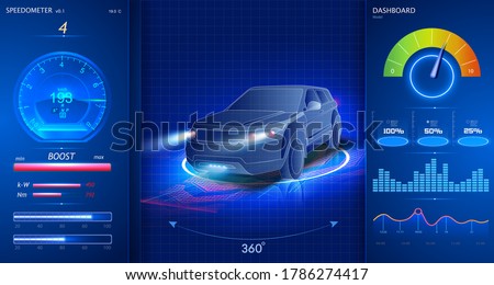 Car service in the style of HUD, Cars infographic ui, analysis and diagnostics in the hud style, futuristic user interface, repairs cars, Car auto service, mechanisms cars, car service UX. dashboard