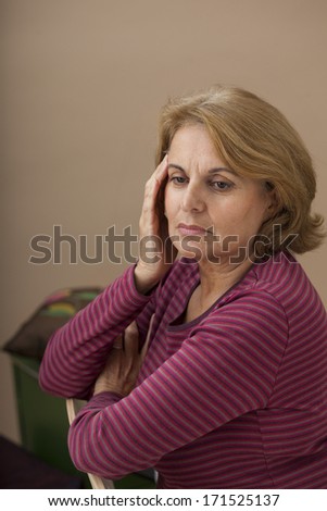 Elderly Person With Headache
