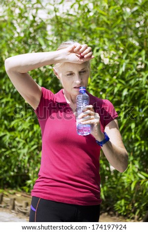 Elderly Person With Cold Drink