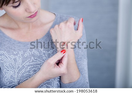 Wound care, woman