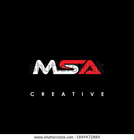 MSA Letter Initial Logo Design Template Vector Illustration	
