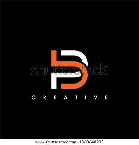 BP, PB Letter Initial Logo Design Template Vector Illustration	
