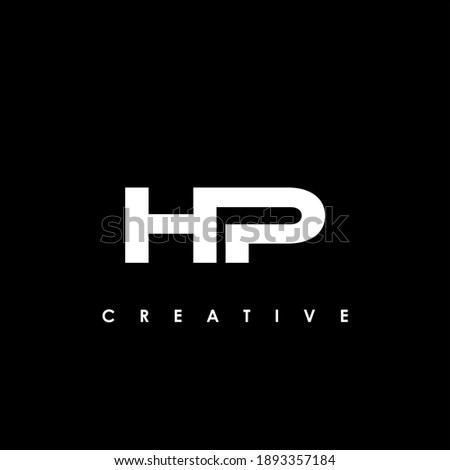 HP Letter Initial Logo Design Template Vector Illustration