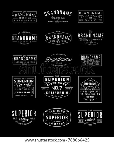 VINTAGE LOGO, INSIGNIA & BADGE BUNDLE 3. perfect for identity, logo, insignia or badge design with retro vintage looks. it is also good for print design such clothing line, merchandise etc.