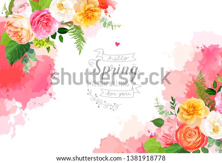 Similar – Image, Stock Photo red festive ranunculus