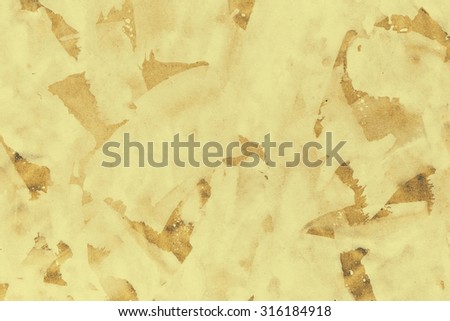Color creased paper with white painted stripes and spots. background for scrapbooking, pack, card, web. Abstract hand drawn backdrop. Old piece of paper with blots and streaks.