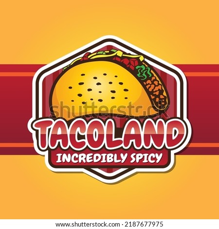 The High Quality Taco Logo is perfect for a Taco franchise business