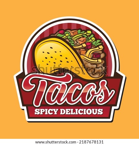 The High Quality Taco Logo is perfect for a Taco franchise business