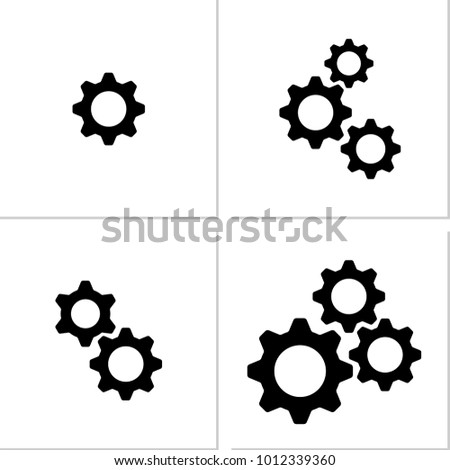 Setting Icon, Gear, User Preference Setting Vector Art Illustration