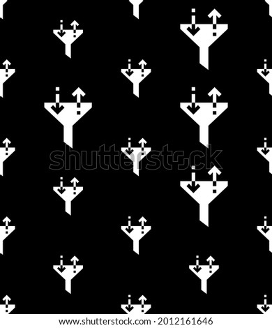 Sort Icon Seamless Pattern, Data, Information Sort Icon Vector Art Illustration