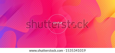 Colorful 3d Fluid Banner. Movement Illustration. Minimal Design. Light Flow Brochure. Abstract Shapes. Rainbow Futuristic Gradient. Red Minimal Concept. Bright Wave Brochure. Abstract Poster.