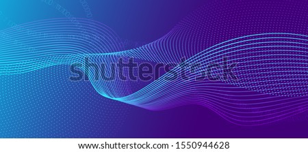 Vector Science Flyer. Matrix Data Stream. Violet Technology Design. Digital Binary Waves. Science Wallpaper. Matrix Background. One, Zero Numbers. Digital Binary Code. Blue Science Visualization.