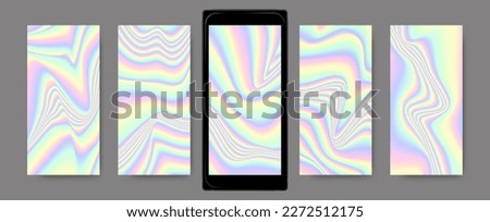 Fluid holographic backgrounds for monitor screen.