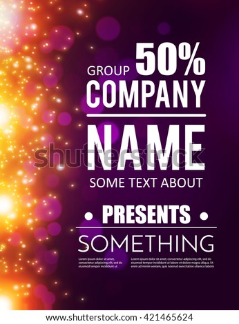 poster template with shining lights. music, concert, party poster template with shining lights. music, concert, party, Graphic Presentation Poster Template, Presentation templates