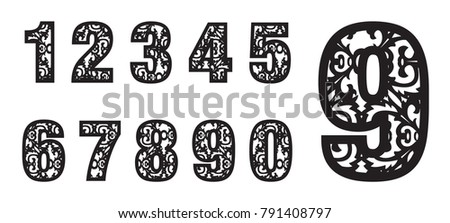 Fancy Numbers Clipart | Free download on ClipArtMag