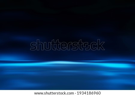 Glow blue light effect on Dark blue background.