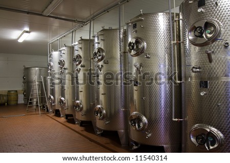 fermentaion tanks for wine production