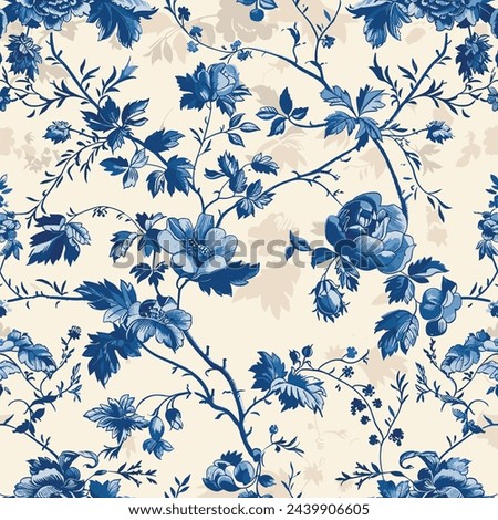 Hand Drawn Pattern With Vintage Kitchen Toile de Jouy 09
Featuring delicate florals, wildflowers, and romantic motifs of cozy kitchen. This seamless pattern is crafted to perfection. Vector Graphics.
