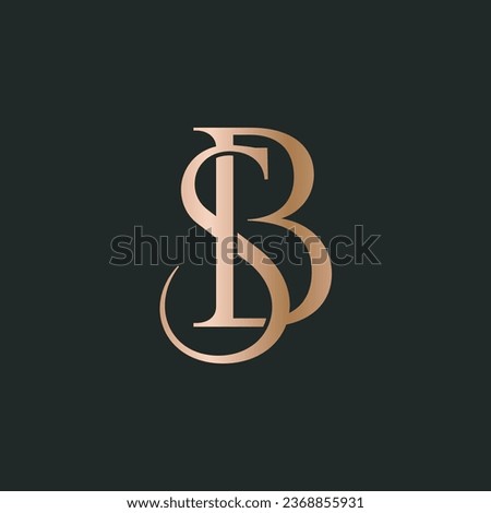 SB logo design. Vector illustration.