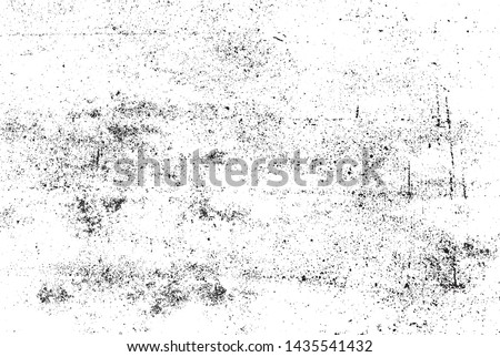 Scratched Grunge Urban Background Texture Vector. Dust Overlay Distress Grainy Grungy Effect. Distressed Backdrop Vector Illustration. Isolated Black on White Background. EPS 10.