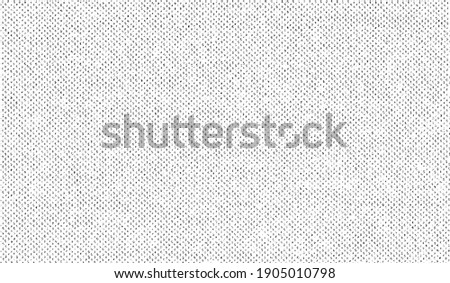 Vector fabric texture. Distressed texture of weaving fabric. Grunge background. Abstract halftone vector illustration. Overlay to create interesting effect and depth. Black isolated on white. EPS10.