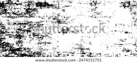 Rough black and white texture vector. Distressed overlay texture. Grunge background. Abstract textured effect. Vector Illustration. Black isolated on white background. EPS10.