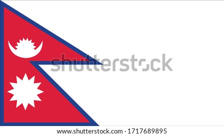 Nepal Flag for Independence Day and Vector illustration, Nepal flag, Flag of Nepal vector illustration