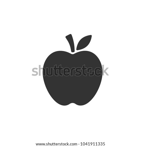 Apple vector icon. Apple fruit