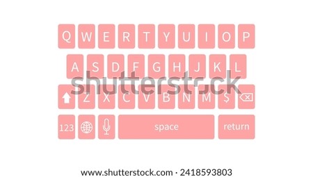 Vector design of a keyboard 