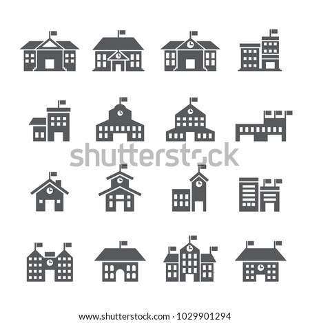 School icon set