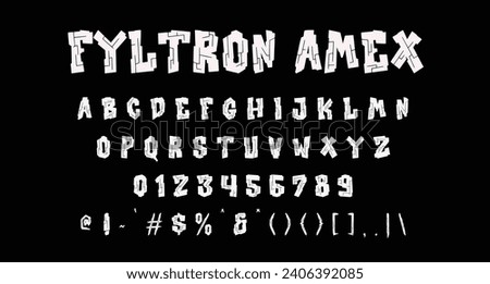 Fyltron Amex techno display typeface. Heavy stroke, fun character with a bit of ligatures. To give you an extra creative work.