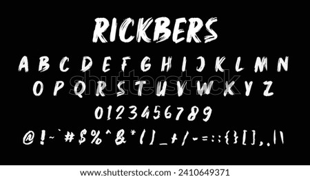 Rickbers Brush Font. Rickbers brush font. With three weight stroke, fun character with a bit of ligatures. To give you an extra creative work.