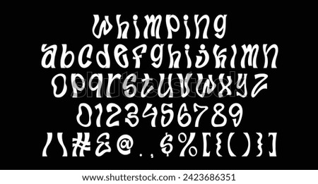 Whimping experimental display typeface. Bold stroke, fun character with a bit of ligatures and alternates. To give you an extra creative work.