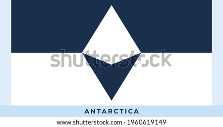 The national flag of Antarctica. Vector illustration of Antarctica, Vector of Antarctica flag.