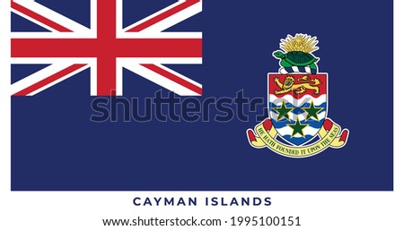 The national flag of Cayman Islands. Vector illustration of Cayman Islands, Vector of Cayman Islands flag.