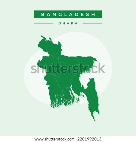 National map of Bangladesh, Bangladesh map vector, illustration vector of Bangladesh Map.