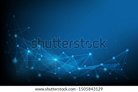 Abstract image background interconnection communication