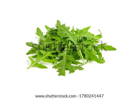 Arugula leaves isolated on white background. Healthy vegan food concept. Zdjęcia stock © 