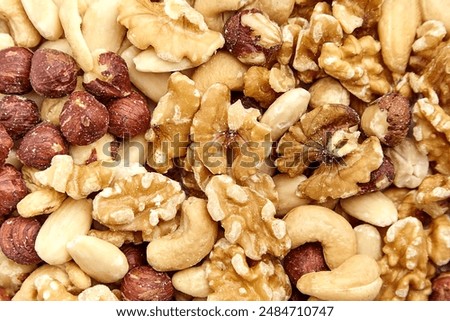 Similar – Image, Stock Photo Mix nuts close up almond