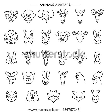 Animal Head Outline Giraff | Free download on ClipArtMag