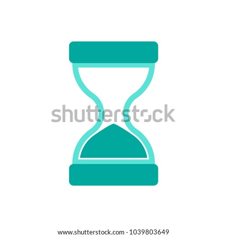 Hourglass Half Empty Icon Vector