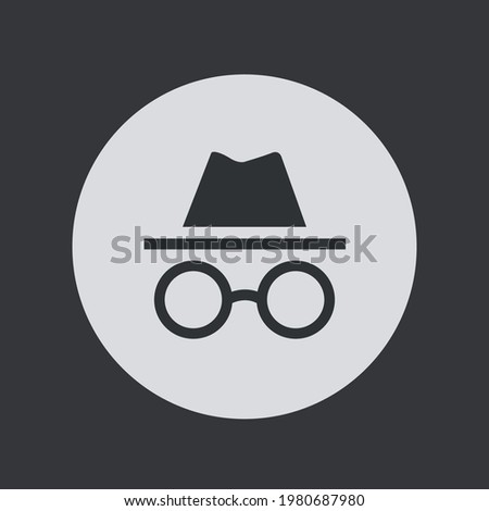 Incognito Icon. Browse in private. Vector Illustration EPS10.