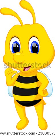 Cute Bee Cartoon Stock Photo 230303776 : Shutterstock