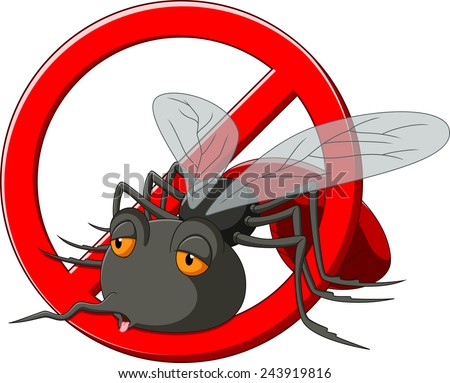 Stop Mosquito cartoon