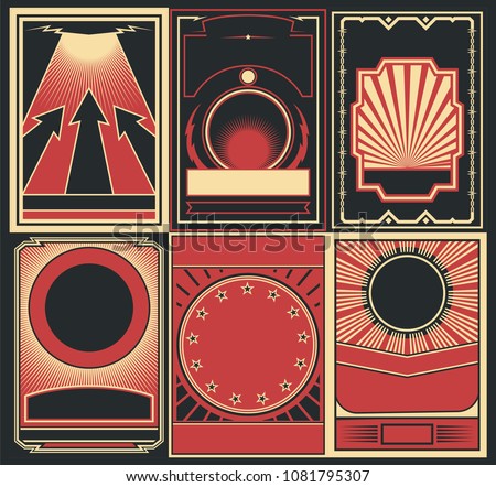 Vector Set of Obey Poster Backgrounds