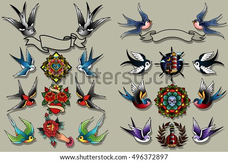 old tattoo collection vector download free vector art old tattoo collection vector download free vector art