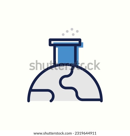 geothermal icon, isolated blue icon in light background, perfect for blog, logo, graphic design, social media, UI, mobile app