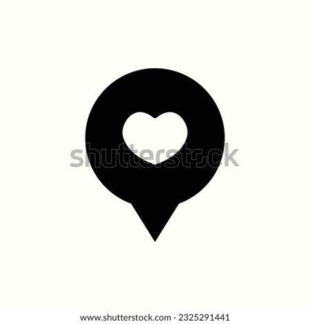 pin, location black icon, isolated icon in light background, perfect for website, blog, logo, graphic design, social media, UI, mobile app