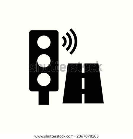 traffic black icon, isolated icon in light background, perfect for website, blog, logo, graphic design, social media, UI, mobile app